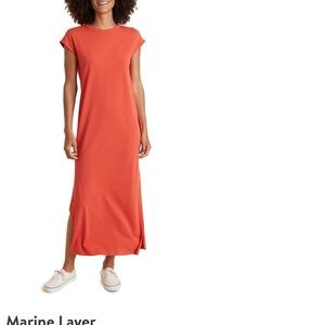 Marine Layer Taylor Organic Cotton & Modal
Stretch Knit Maxi Dress